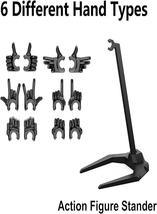 VALUEVIBES T13 Action Figure, Robot Action Figure, Pre-Assembled, T13 Action Figures 3D Print of Movable Figures with Multiple Joints (with 4 Weapons + 6 Hand Types + 6 Wings) (Golden) - Image 4